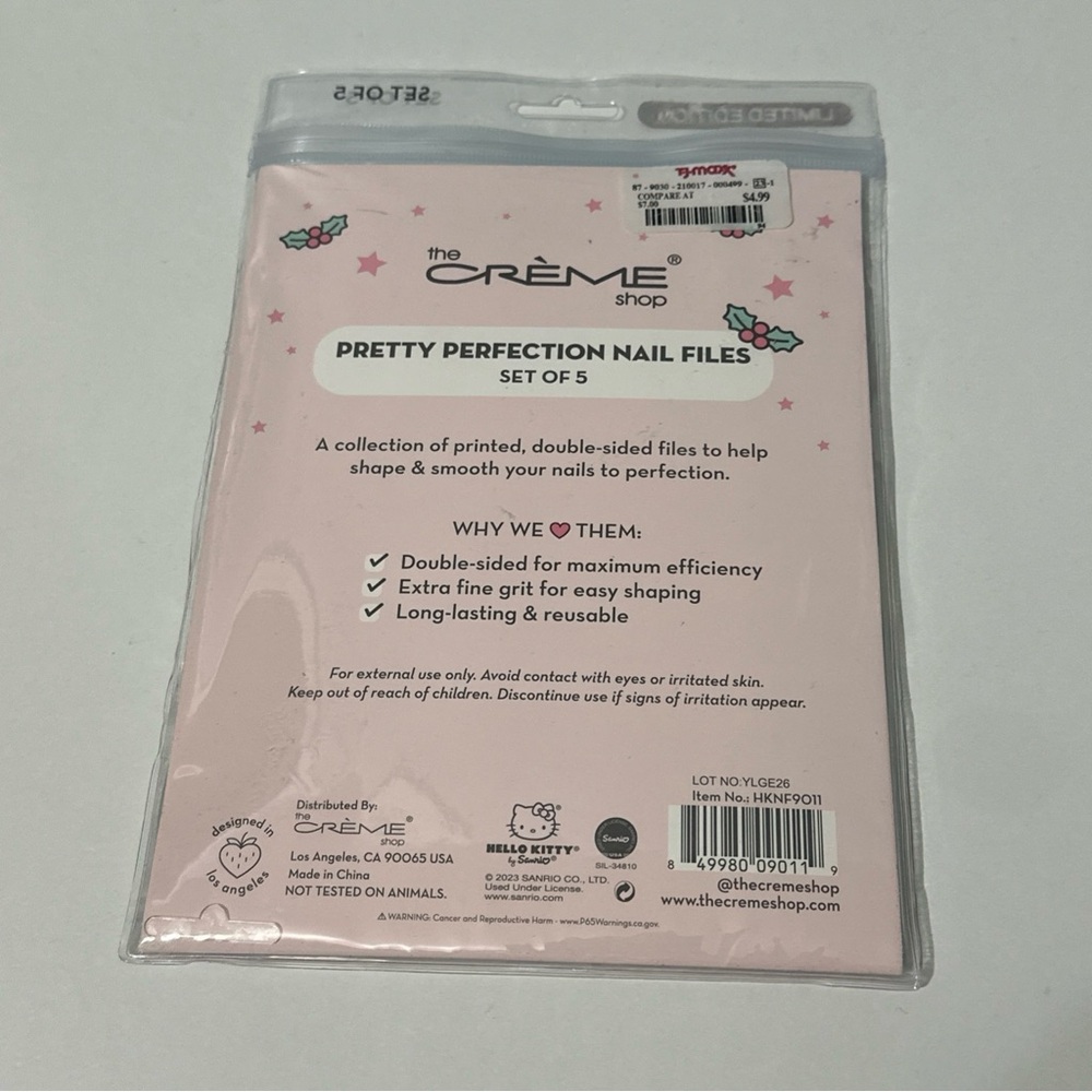 The Crème Shop x Hello Kitty Pink Nail Files Set - Picture 2 of 3